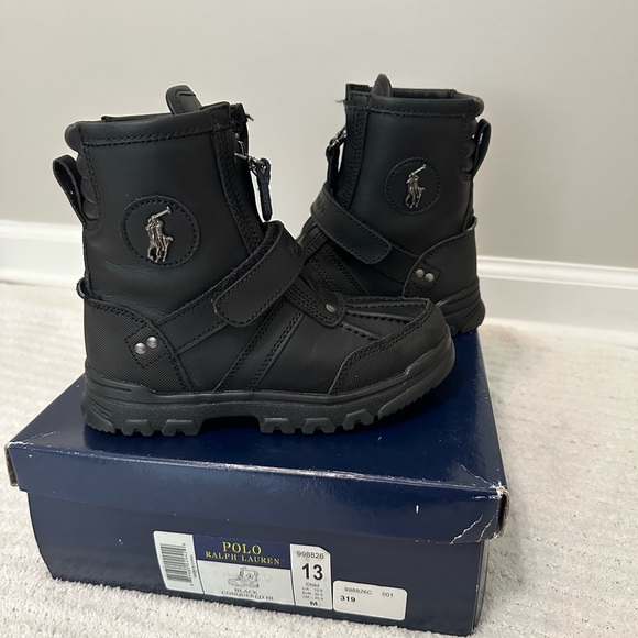 NWOT POLO RALPH LAUREN BLACK KIDS CONQUERED HI - Picture 7 of 11